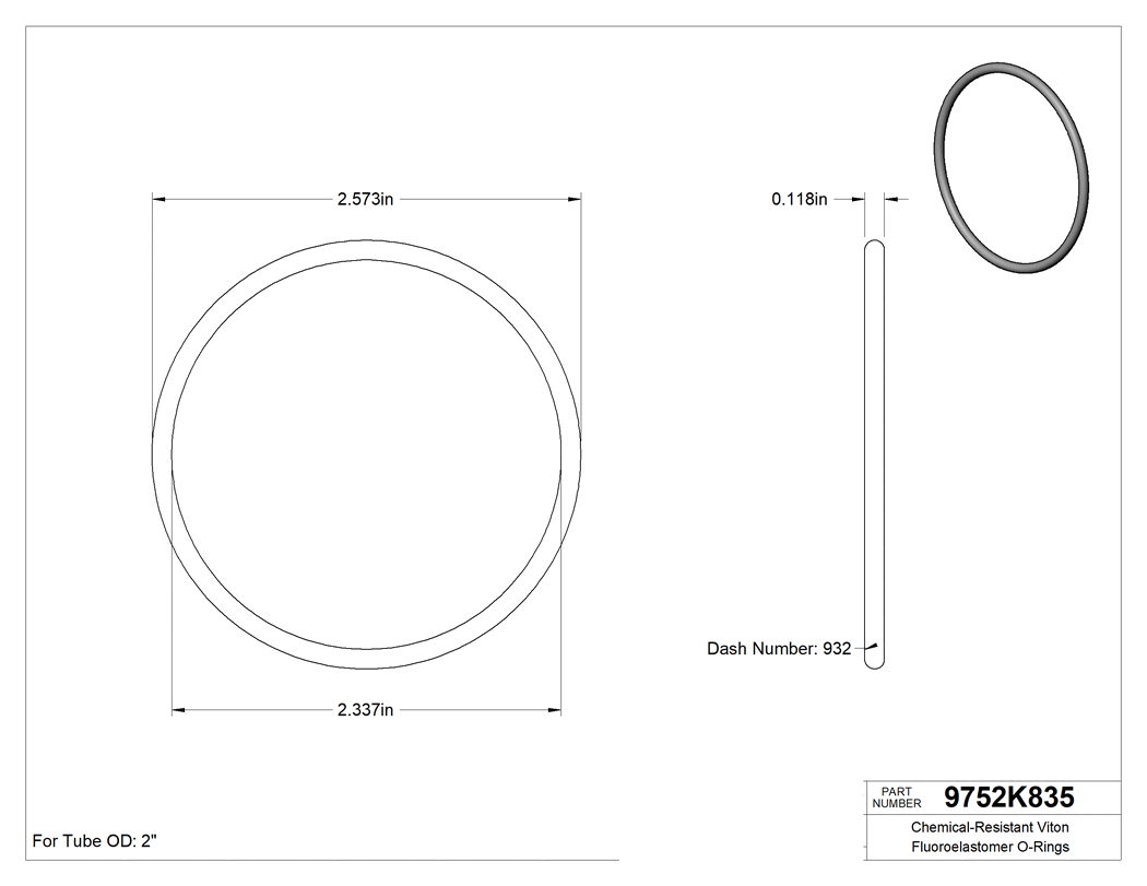 Technical drawing - 9752K835